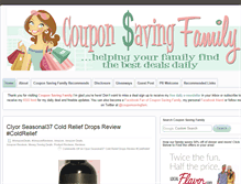 Tablet Screenshot of couponsavingfamily.com